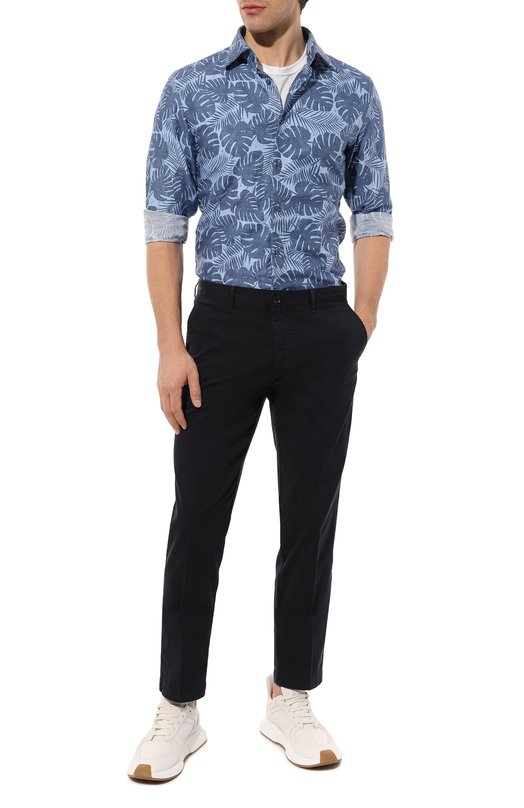 фото Рубашка из хлопка и льна boss