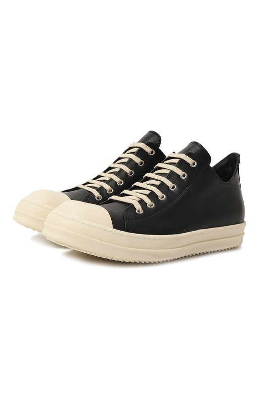 фото Кожаные кеды luxor low rick owens