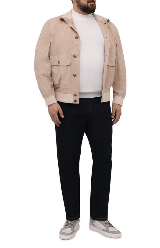 фото Замшевый бомбер brunello cucinelli