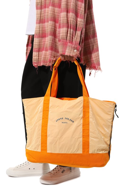 фото Текстильная сумка-тоут stone island