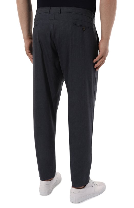 фото Брюки изо льна и шерсти canali