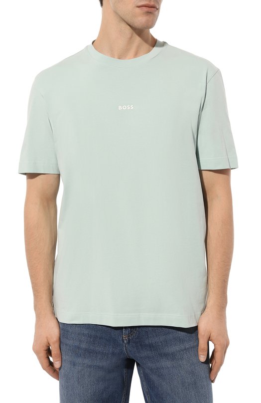 фото Хлопковая футболка boss orange