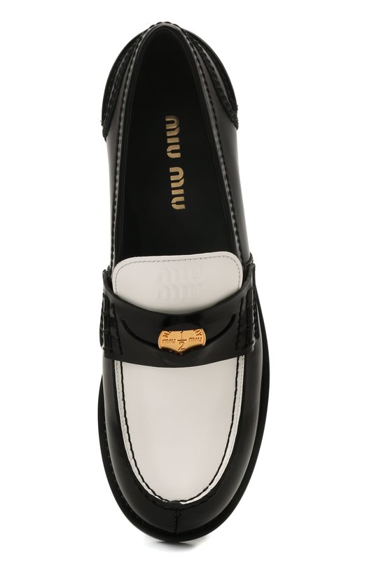 фото Кожаные лоферы miu miu