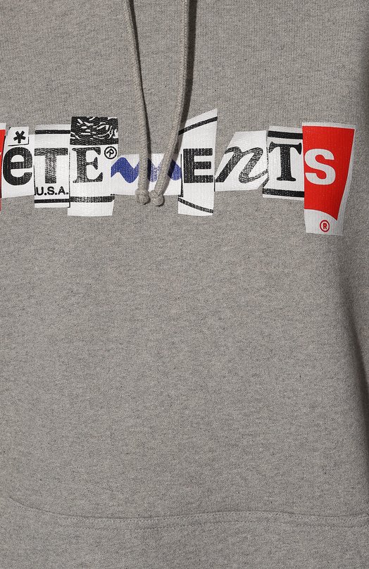 фото Хлопковое худи vetements