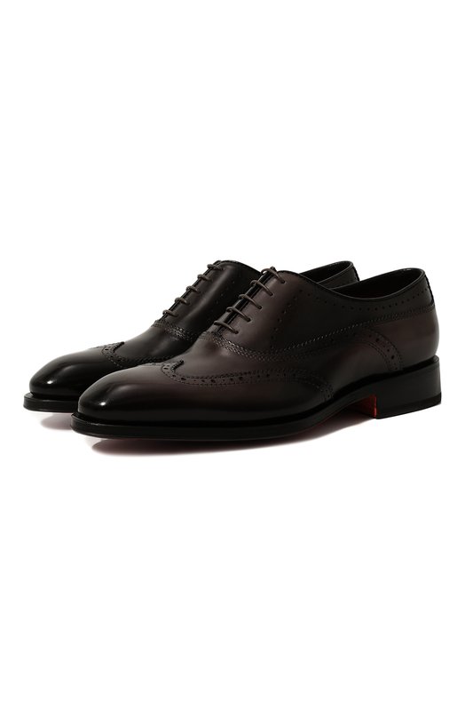 фото Кожаные оксфорды santoni