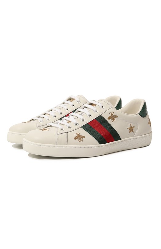 фото Комбинированные кеды new ace gucci