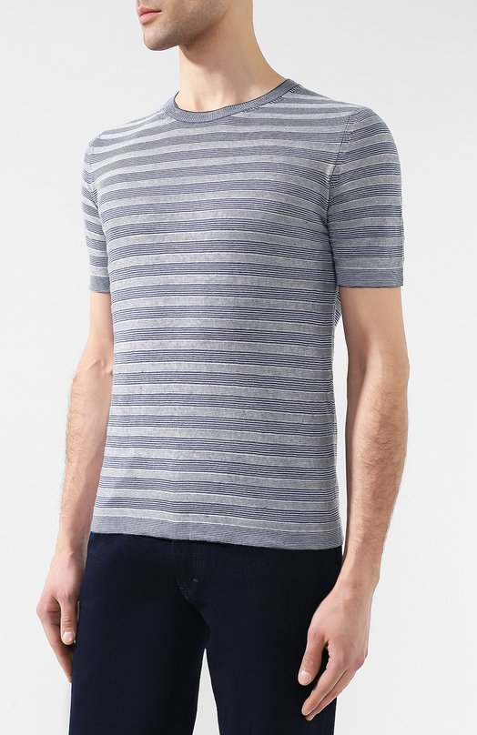 фото Футболка из смеси льна и шелка brioni