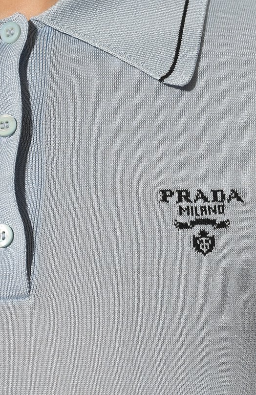 фото Платье из хлопка и шелка prada