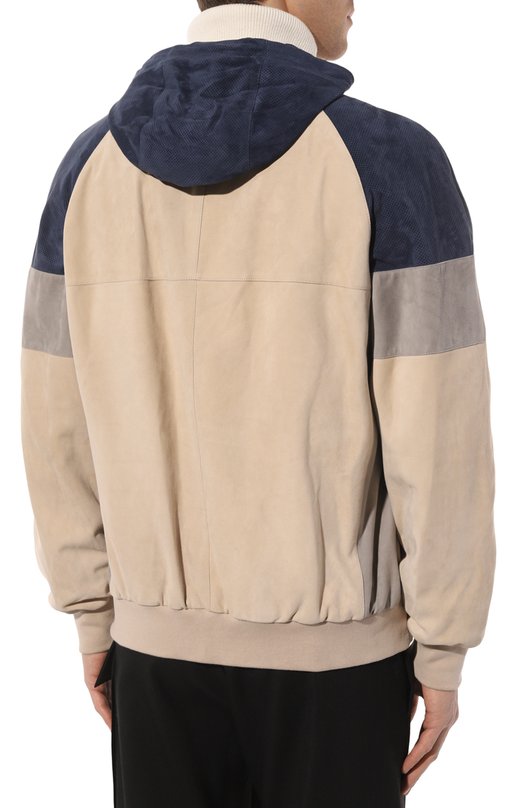 фото Замшевый бомбер brunello cucinelli