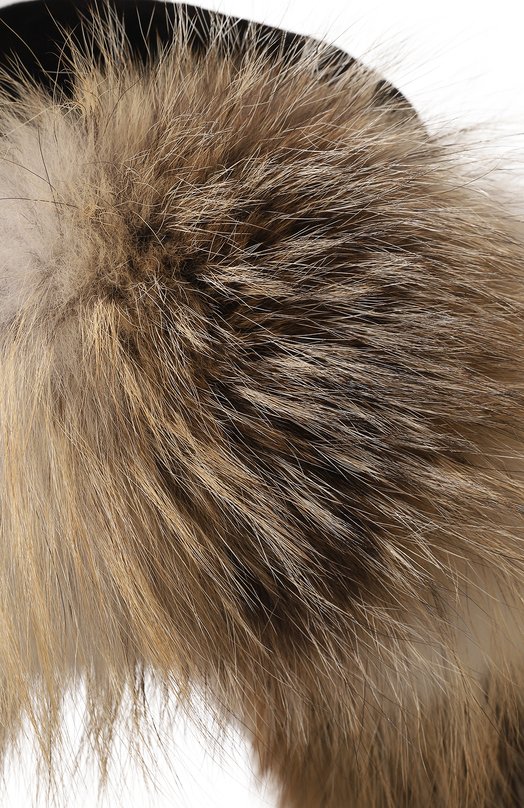 фото Шапка-ушанка селин из меха лисы и норки furland
