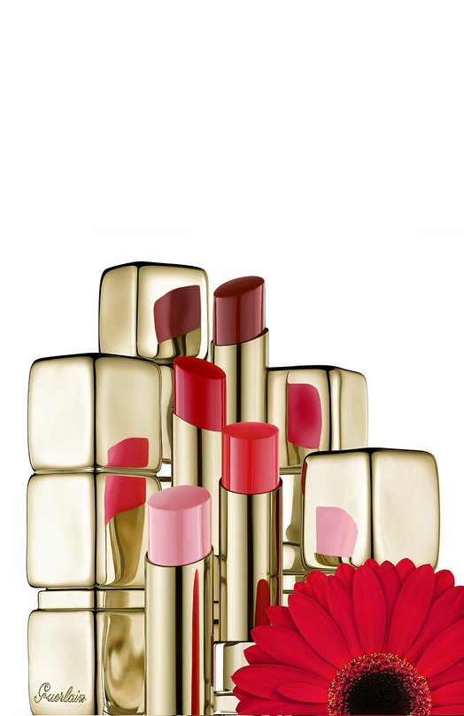 фото Помада для губ kisskiss shine bloom, 709 красный лепесток guerlain