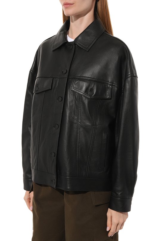 фото Кожаная куртка hugo