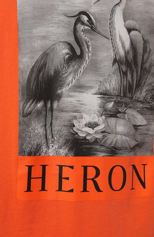 фото Хлопковая футболка heron preston