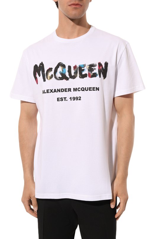 фото Хлопковая футболка alexander mcqueen