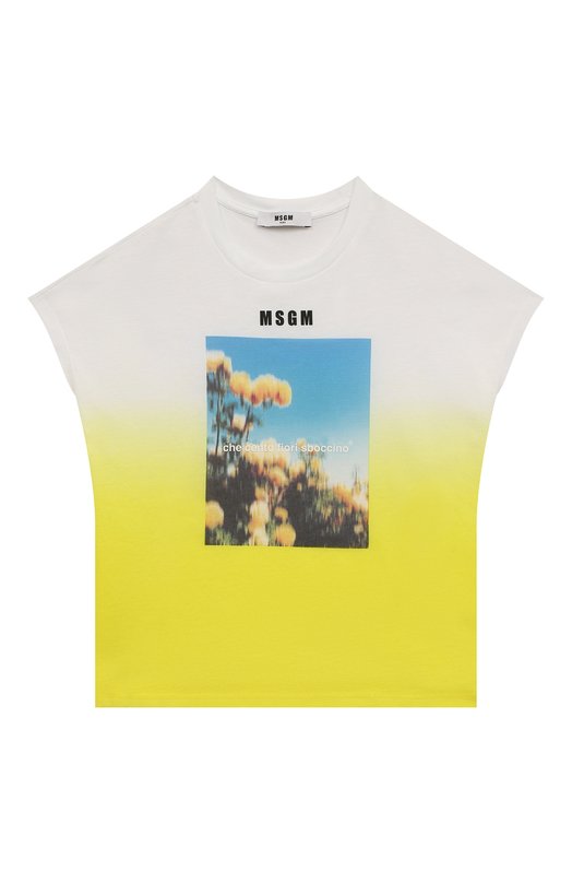 Хлопковая футболка MSGM kids