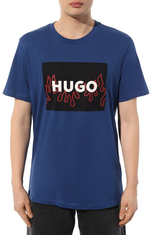 фото Хлопковая футболка hugo