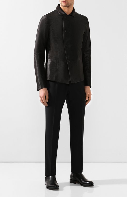 фото Кожаная куртка giorgio armani