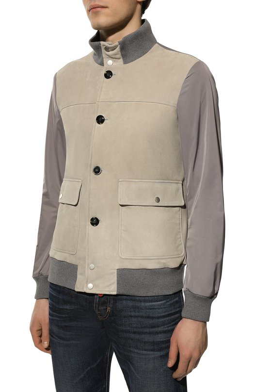 фото Комбинированный бомбер kiton