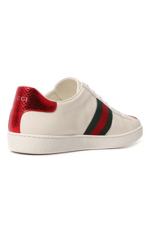 фото Кожаные кеды ace gucci