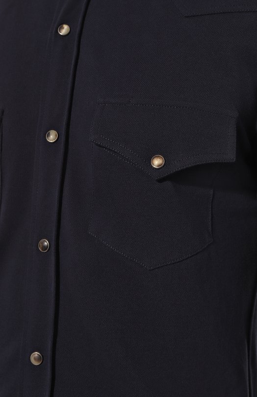 фото Хлопковая рубашка brunello cucinelli