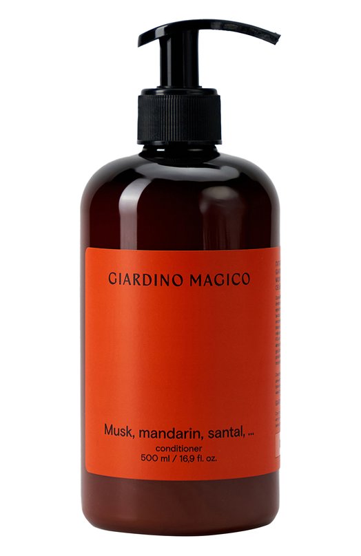 фото Питательный кондиционер для волос musk, mandarin, santal (500ml) giardino magico