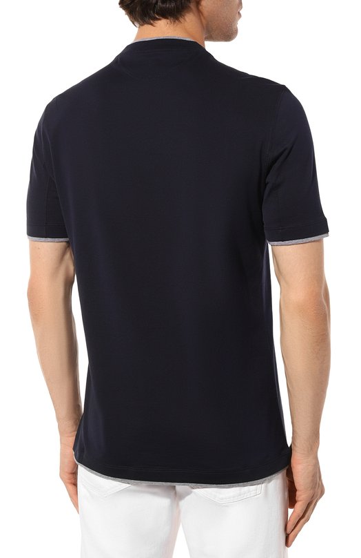 фото Хлопковая футболка brunello cucinelli