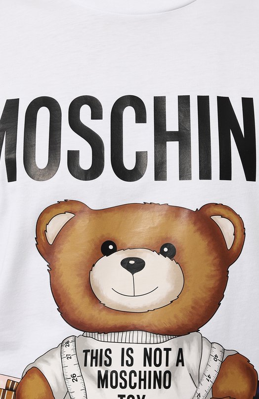 фото Хлопковая футболка moschino