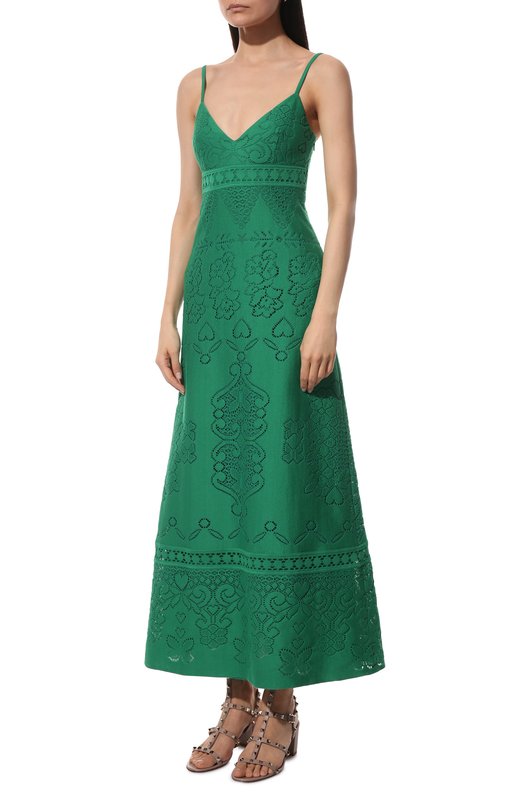 фото Хлопковое платье valentino