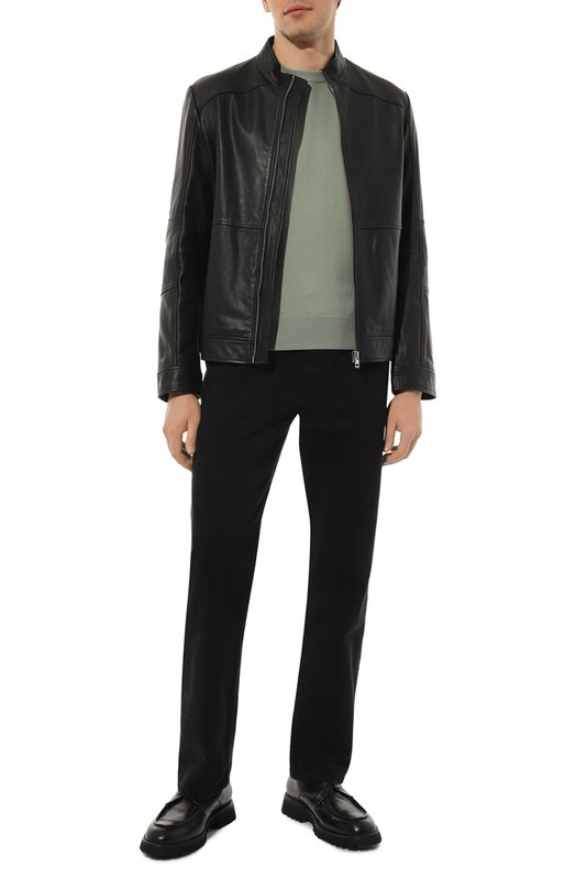 фото Кожаная куртка hugo