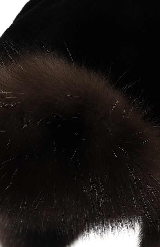 фото Шапка-ушанка майкл из меха соболя и норки furland
