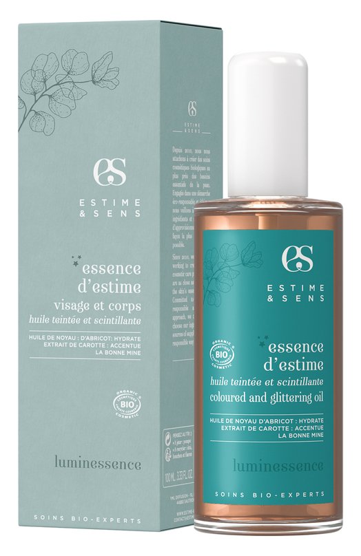 фото Масло-шиммер для лица и тела essence d'estime luminessence №4 (100ml) estime&sens