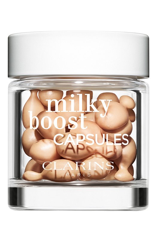 фото Тональный флюид для лица в капсулах milky boost capsules, оттенок 02 (30x0,2ml) clarins