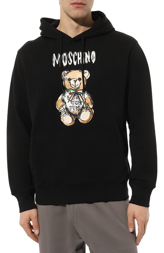 фото Хлопковое худи moschino