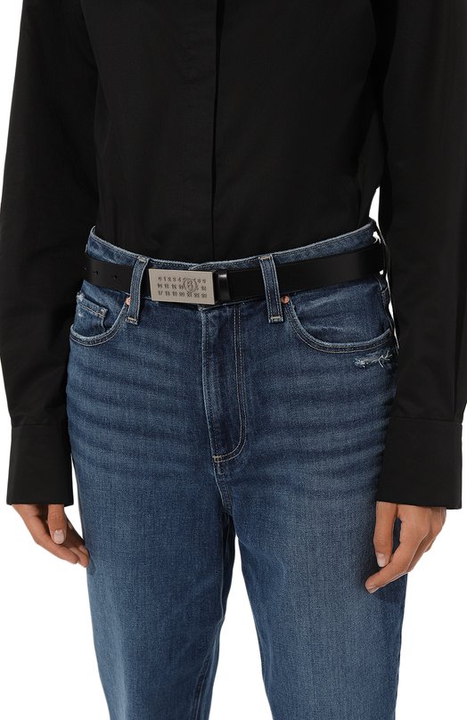 фото Кожаный ремень mm6