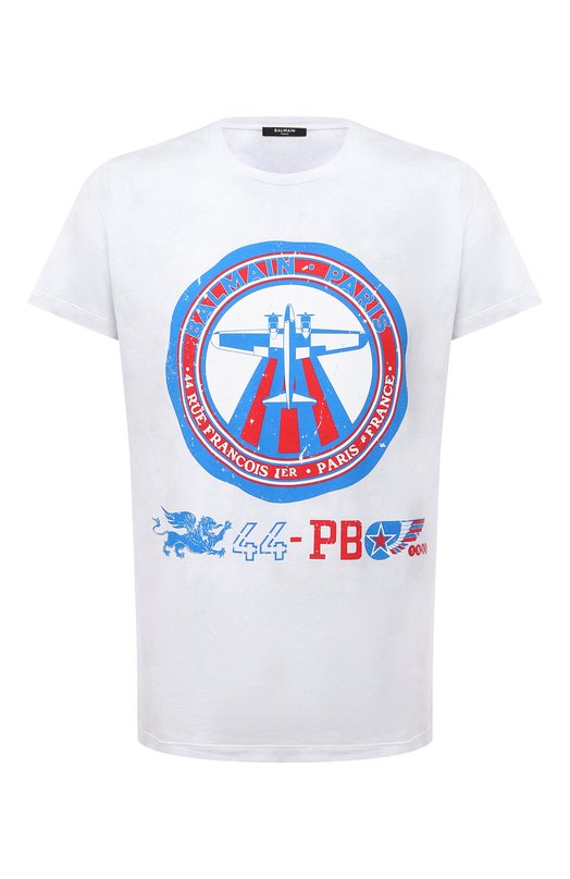 фото Хлопковая футболка balmain