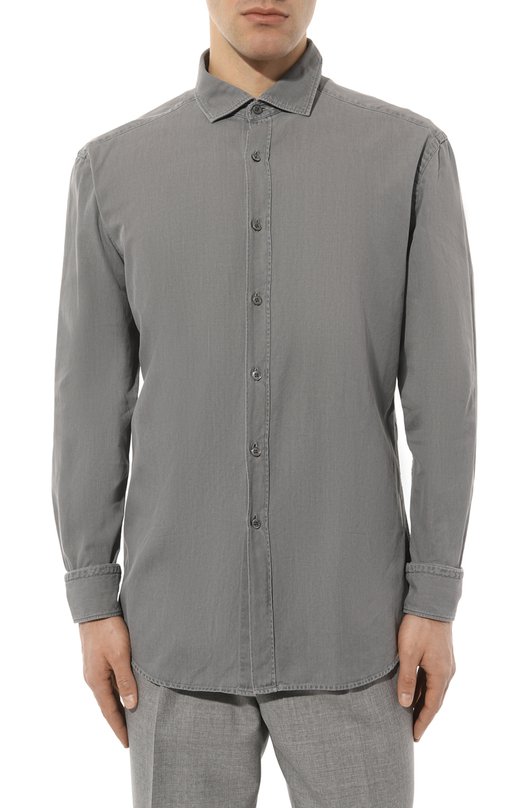 фото Хлопковая рубашка ermenegildo zegna