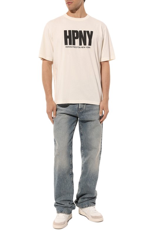 фото Хлопковая футболка heron preston