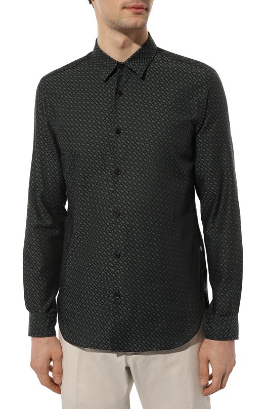 фото Хлопковая рубашка boss