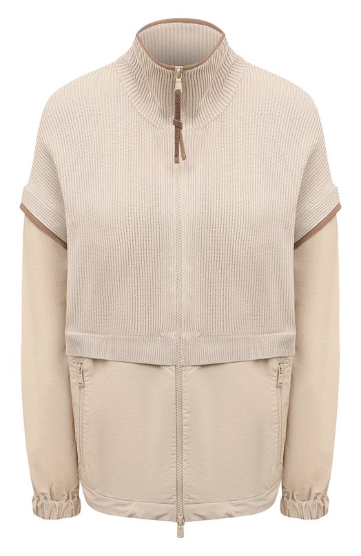 фото Комбинированная толстовка brunello cucinelli