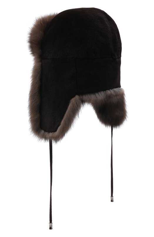 фото Шапка-ушанка из меха норки и соболя kussenkovv