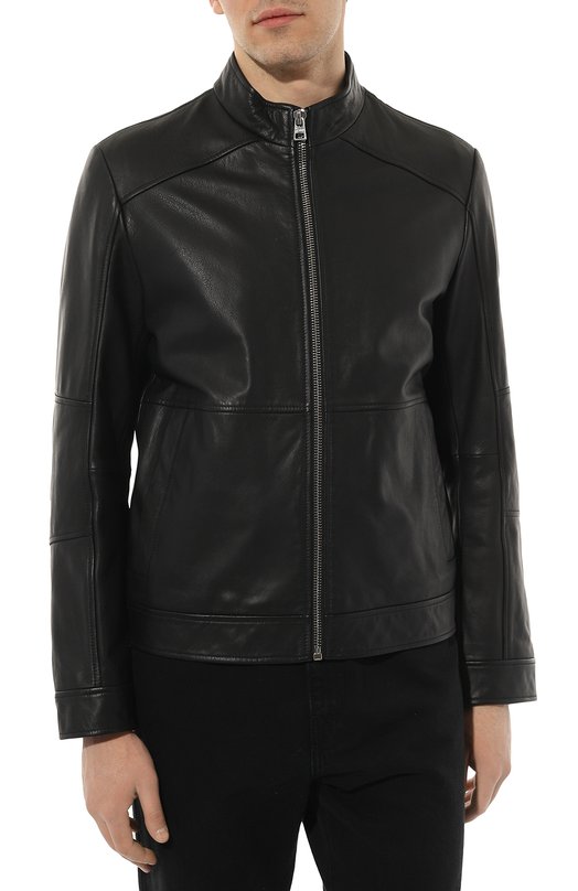 фото Кожаная куртка hugo