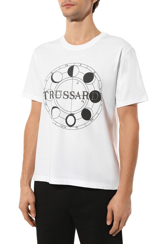 фото Хлопковая футболка trussardi