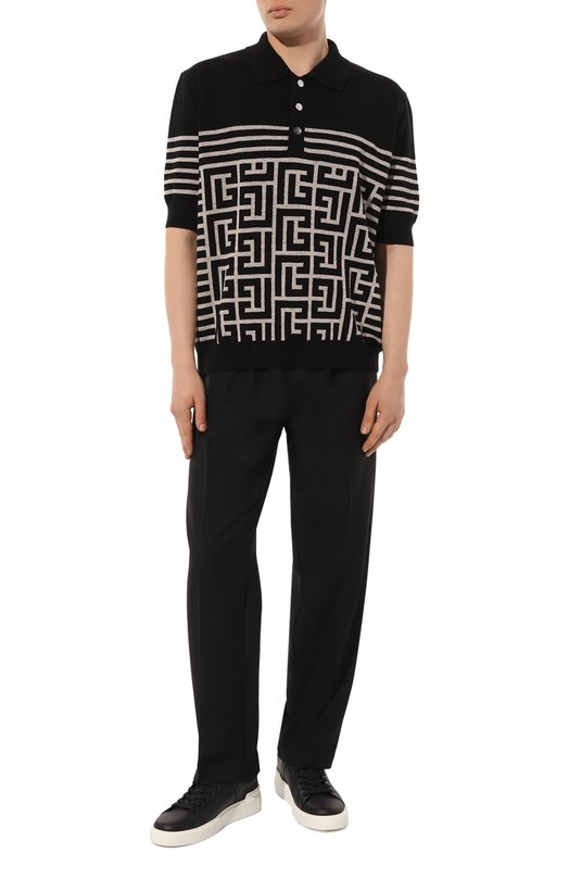 фото Кожаные кеды b-court balmain