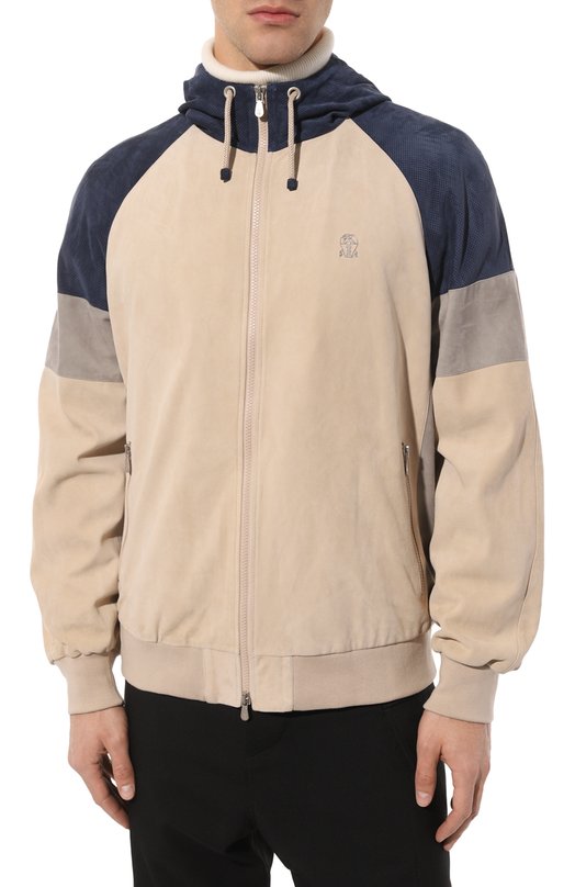 фото Замшевый бомбер brunello cucinelli