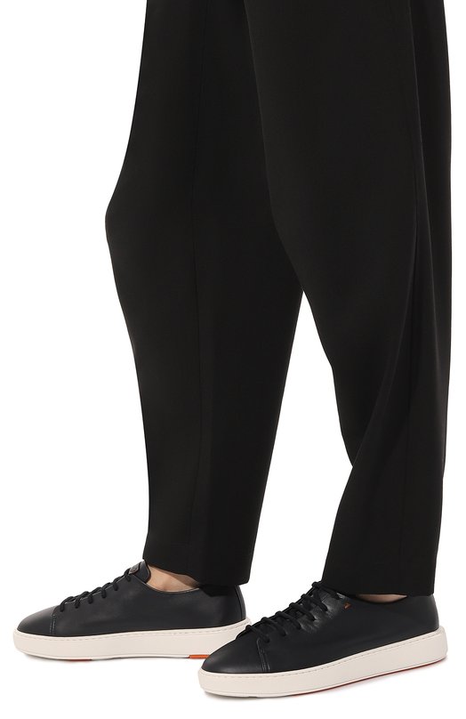 фото Кожаные кеды santoni