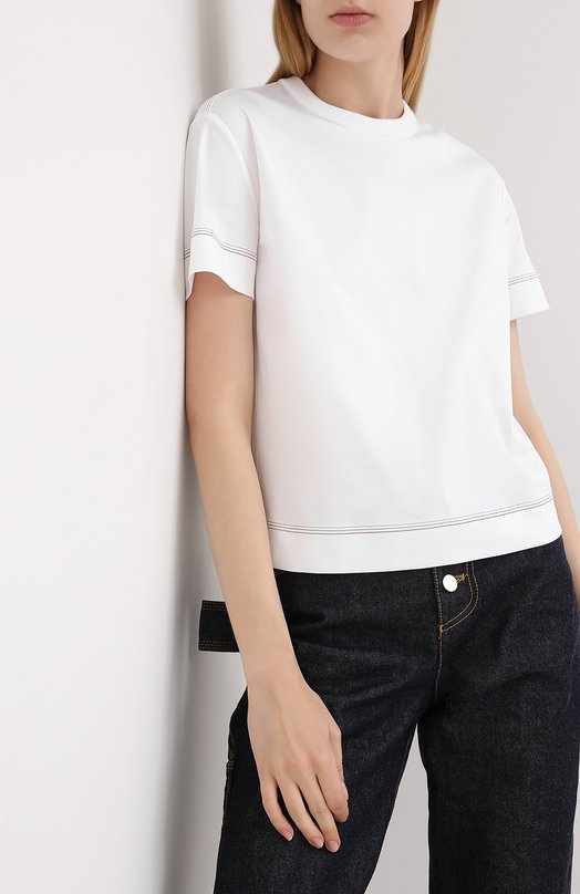 фото Хлопковая футболка loro piana