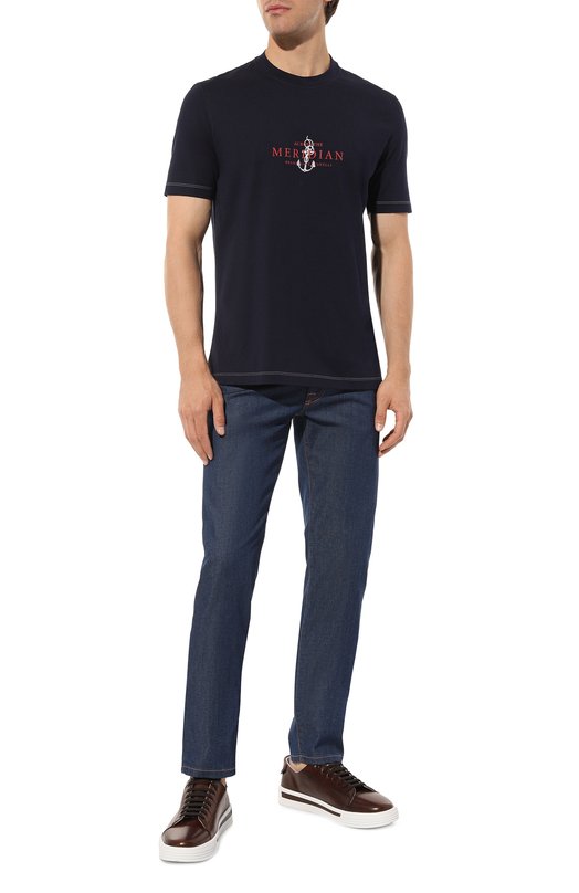 фото Хлопковая футболка brunello cucinelli