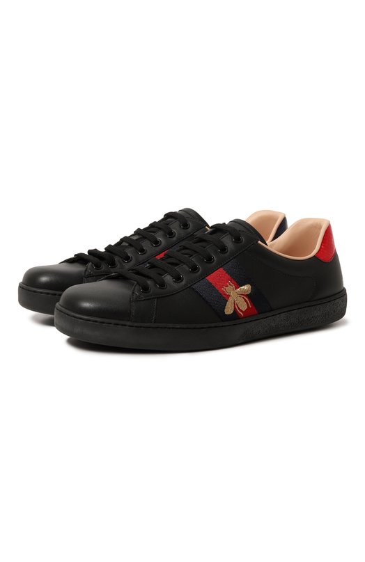 фото Кожаные кеды new ace gucci