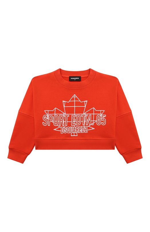 Укороченный свитшот из хлопка Dsquared2