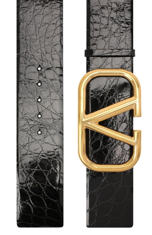 фото Ремень из кожи аллигатора vlogo signature valentino